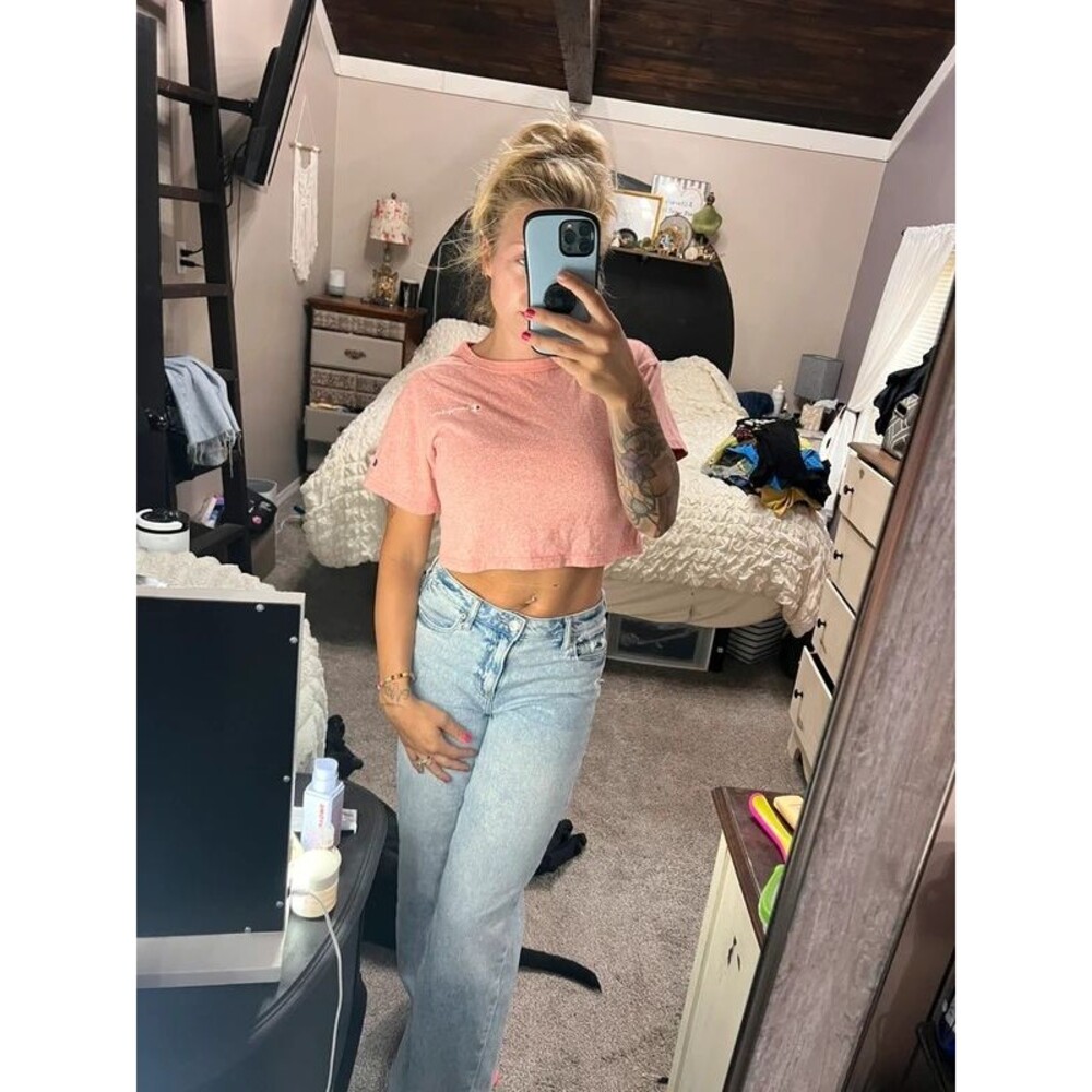 Champion cropped tee xs